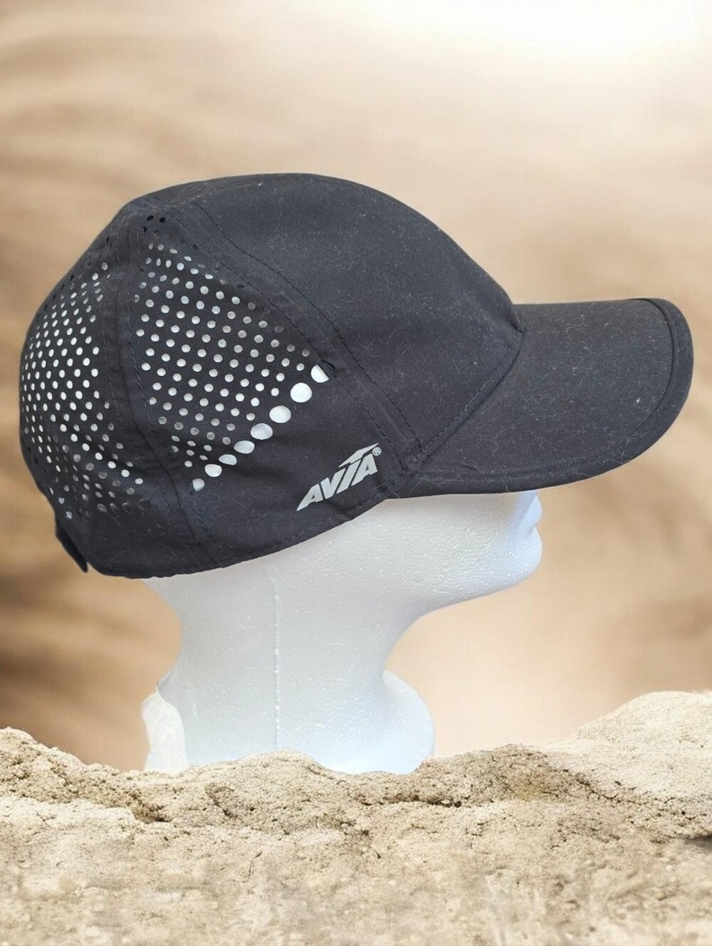 Avia Black Ventilated Sport Cap